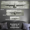C-130 Hercules Wooden Aviation Triptych