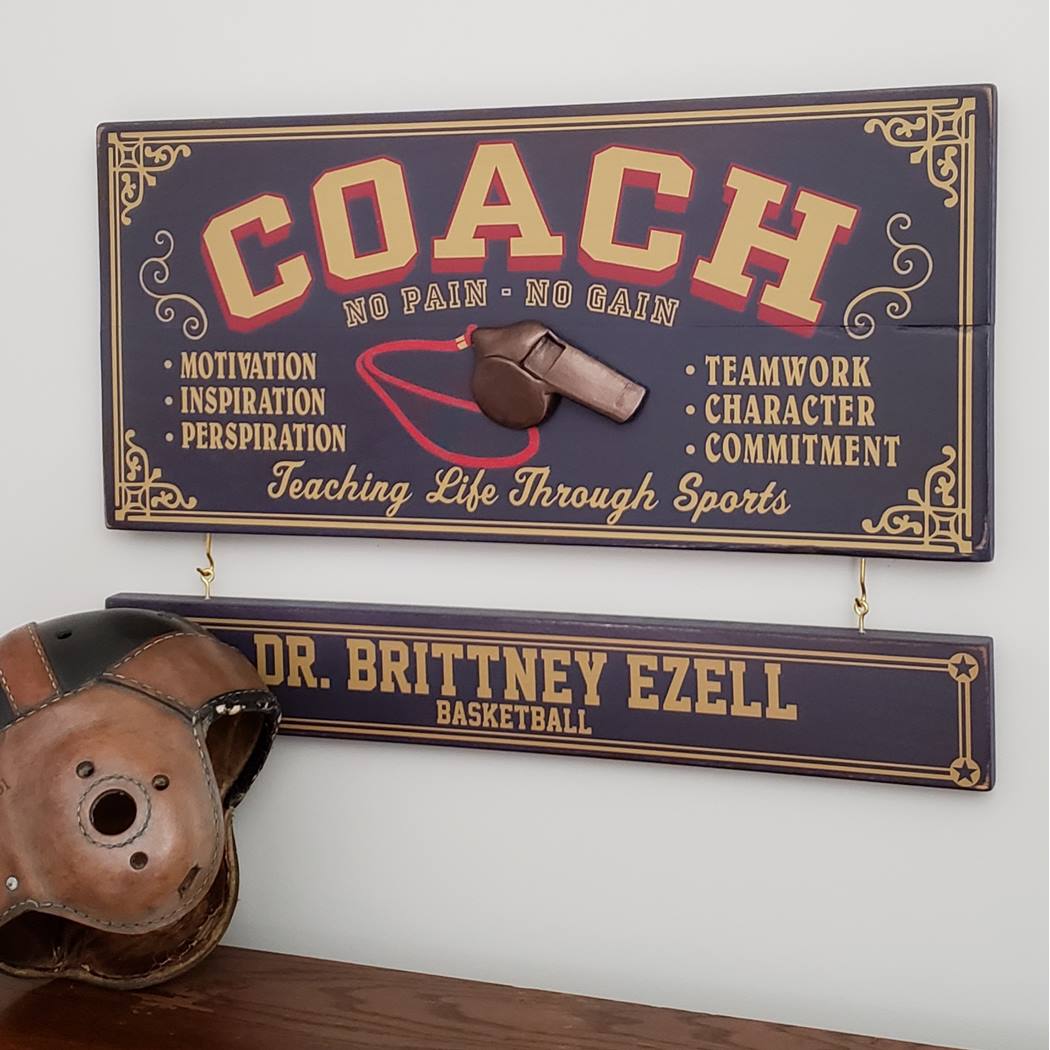 Coach Wood Sign with Optional Nameboard – A Simpler Time