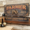 Farmer Wood Sign with Optional Personalization