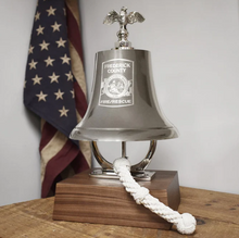  Large Deluxe Engravable Nickel Finish Brass Memorial Bell With Eagle