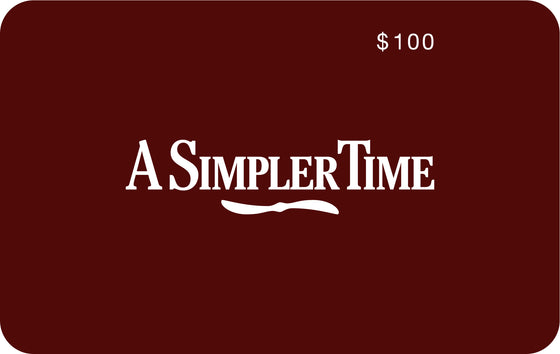 A Simpler Time $100 Gift Card