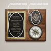Company Logo Engraved Compass on Plaque