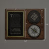 Company Logo Engraved Compass on Plaque