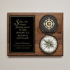 Company Logo Engraved Compass on Plaque