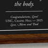 Dental Personalized Plaque with Dental Tools Personalization Close-up