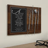 Dental Personalized Plaque with Dental Tools with Glasses
