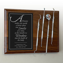  Dentist Personalized Plaque with Dental Tools