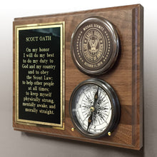  Eagle Scout Personalized Compass On Wood Plaque