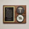Healthcare Compass On Plaque