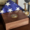 Large Deluxe Personalized U.S. Navy Keepsake Box with Brass Medallion Main Image