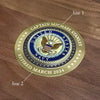 Large Deluxe Personalized U.S. Navy Keepsake Box with Brass Medallion Personalization