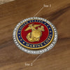 Military Keepsake Emblem Closeup Image