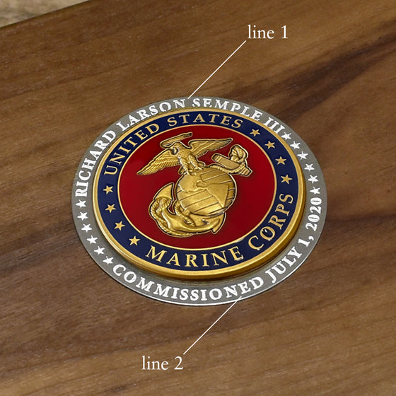 Military Keepsake Emblem Closeup Image