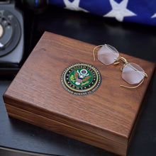  Personalized U.S. Army Walnut Keepsake Box with Medallion