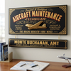 Aircraft Maintenance Technician Wood Sign with Optional Personalization