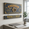 Engineer Wood Plank Sign with Optional Personalization