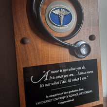  Personalized Nurse Stethoscope Wood Plaque