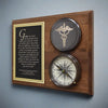 Healthcare Compass On Plaque