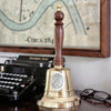 13 Inch Polished Hand Bell With Cancer Medallion