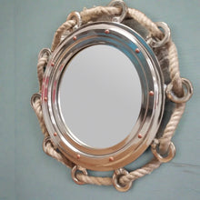  15 Inch Porthole Mirror With Rope