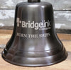 7 Inch Brass Engravable Wall Bell - Antiqued