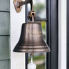 7 Inch Brass Engravable Wall Bell - Antiqued