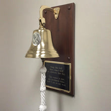  Cancer Medallion Plaque Bell - Polished