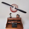 70 Inch Black and Pewter Wood Airplane Propeller