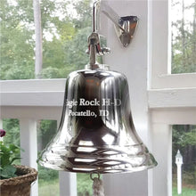  8 Inch Brass Engravable Ship/Wall Bell- Nickel