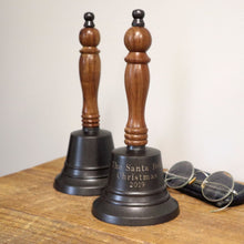  9 Inch Tall Engravable Dark Bronze Hand Bell