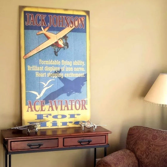 Ace Aviator Personalized Pilot Sign