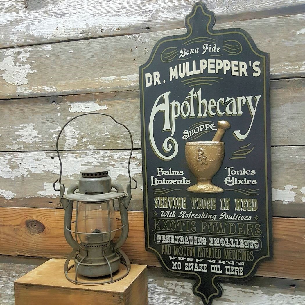 Apothecary Shoppe Personalized Sign – A Simpler Time