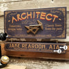 Architect Wood Sign with Optional Personalization
