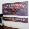 Auto Mechanic Wood Plank Sign