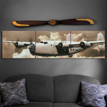  B-24 Liberator Wood Triptych