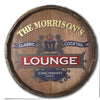Cocktail Lounge Personalized Quarter Barrel Sign