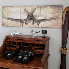  Corsair Wood Triptych Aviation Art