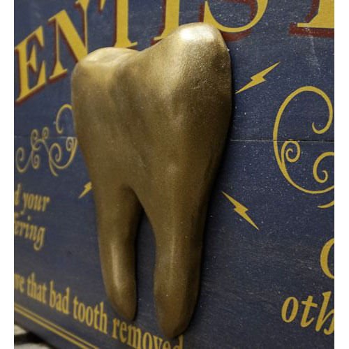 Dentistry Wood Plank Sign with Optional Personalization