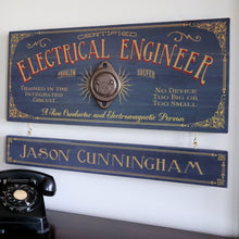  Electrical Engineer Wood Sign with Optional Personalization