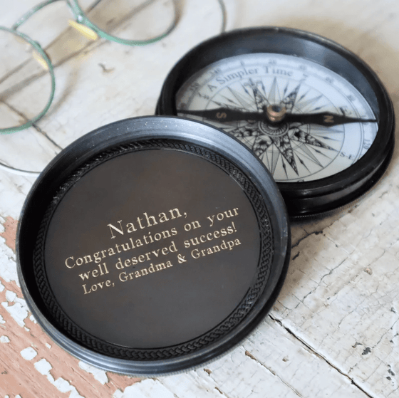 Engraved Medical Compass