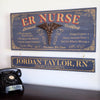 ER Nurse Wood Sign with Optional Personalization