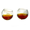 Etched Globe Whiskey Glasses Set of 2