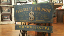  Financial Advisor Wood Sign with Optional Personalization