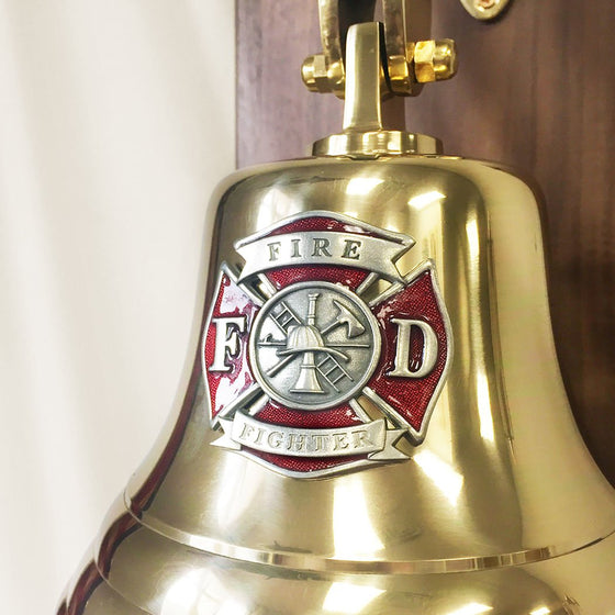 Firefighter Commemorative Plaque Bell