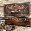 Flight Attendant Wood Sign with Optional Personalization