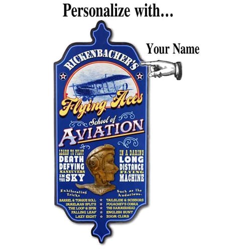 Flying Aces Personalized Pub Sign