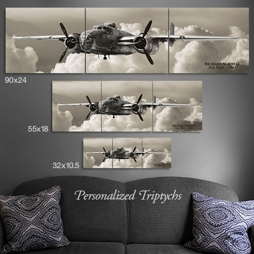 Huey Helicopters Wood Triptych