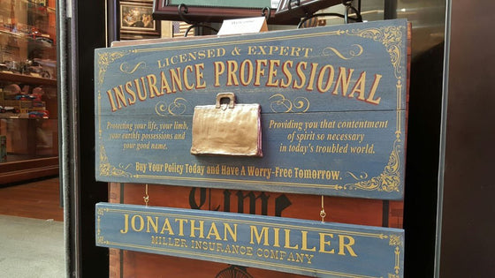 Insurance Professional Wood Sign with Optional Personalization