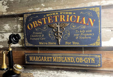  Obstetrician Wood Plank Sign with Optional Personalization
