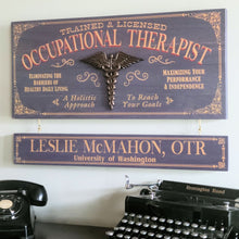  Occupational Therapist Wood Plank Sign with Optional Personalization